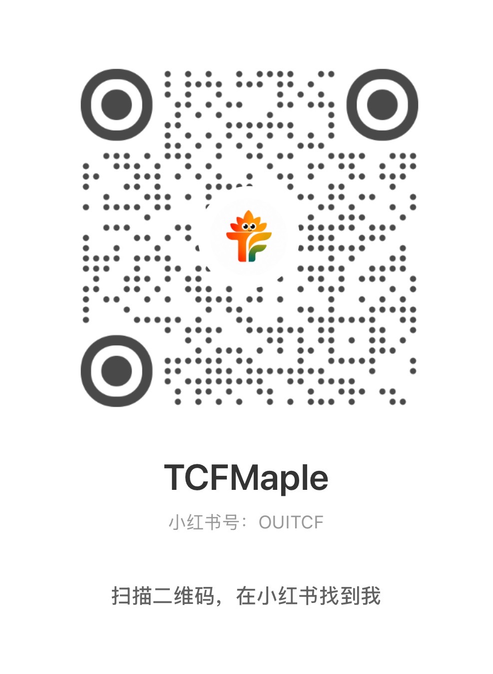 TCFMaple RedNote QR code